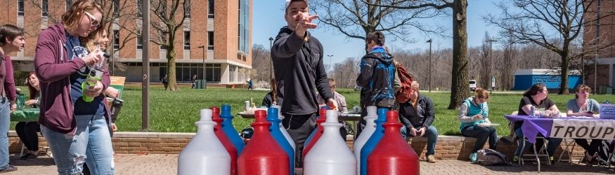 Students at WSU April Craze