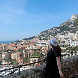 photo of a student on a study abroad trip