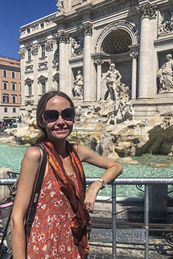 photo of a student on a study abroad trip