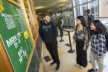photo of students at rowdy's subs