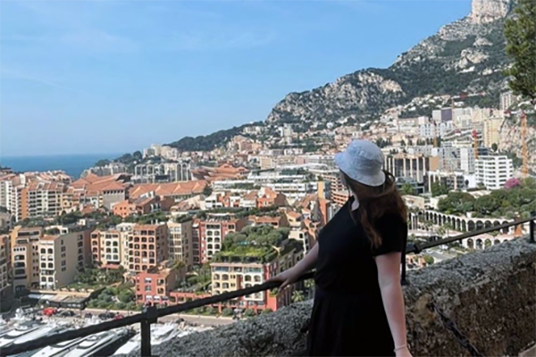 photo of a student on a study abroad trip