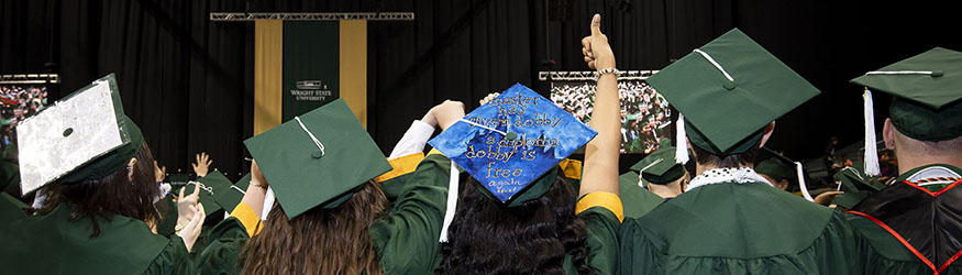 photo of graduates at commencement