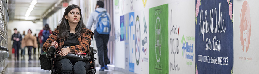 photo of students in the tunnels