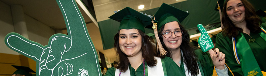 photo of graduates at commencement