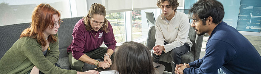 photo of students in the center for health professions