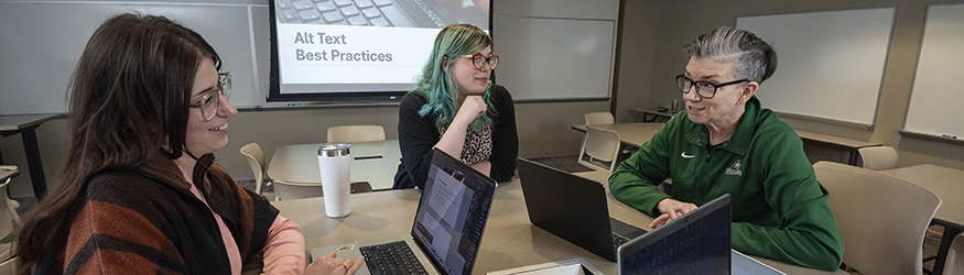 photo of staff and faculty in a training session