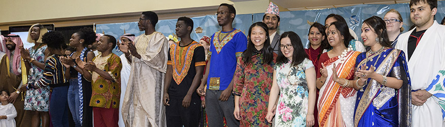 students celebrating their diversity