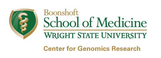 Wright State Boonshoft School of Medicine Center for Genomics Research logo - fullcolor