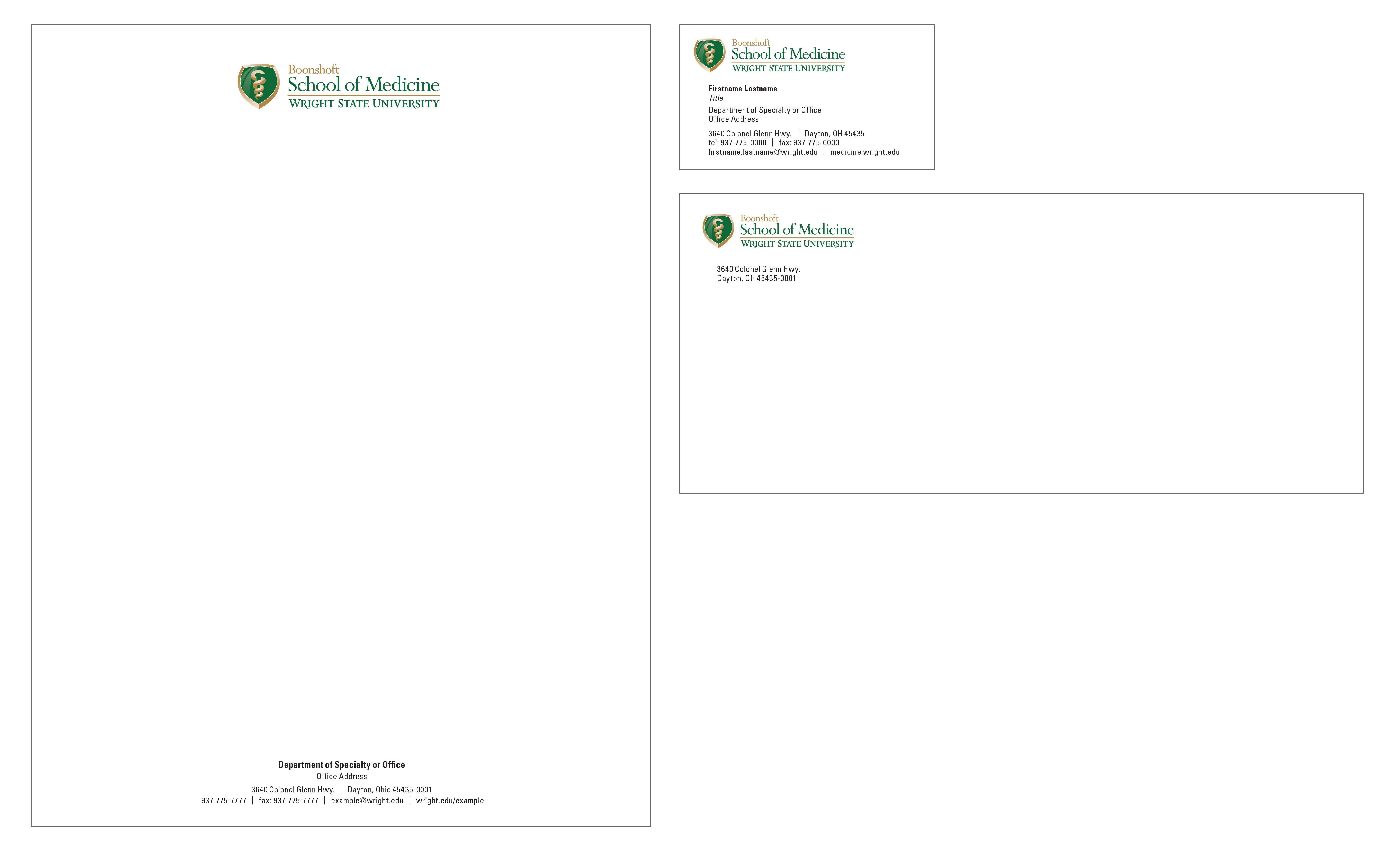 Boonshooft School of Medicine Letterhead