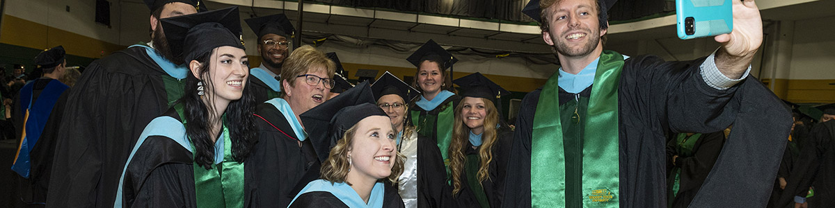 photo of graduates at commencement