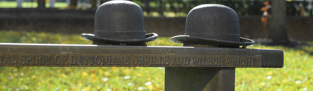 Wright brothers stone bench