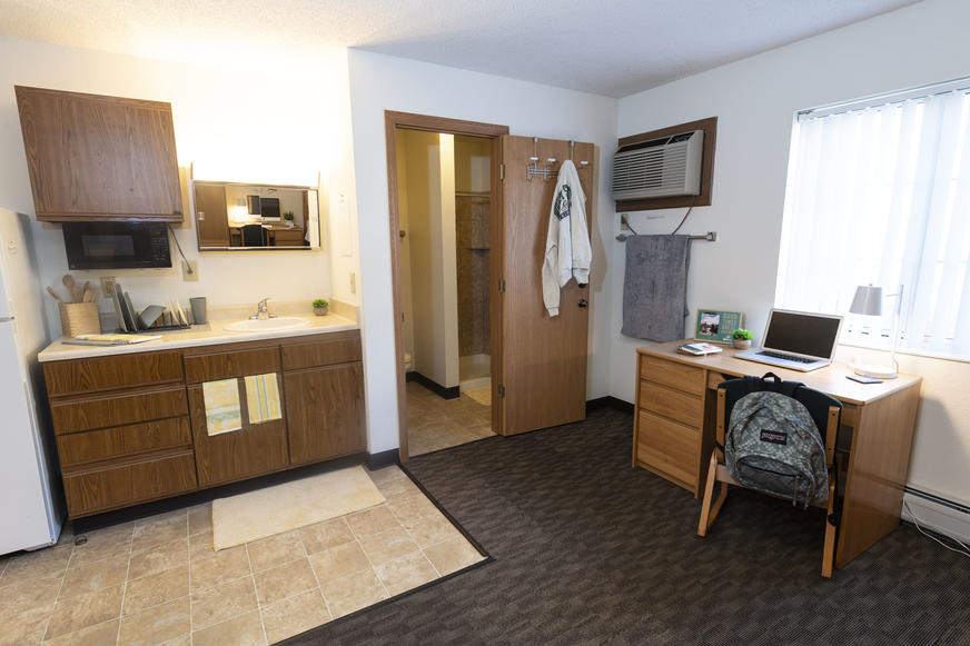 photo of a room in the woods