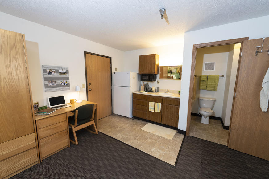 photo of a room in the woods