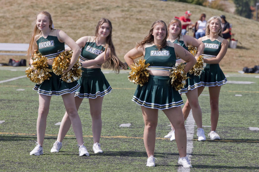 photo of club cheerleading in action