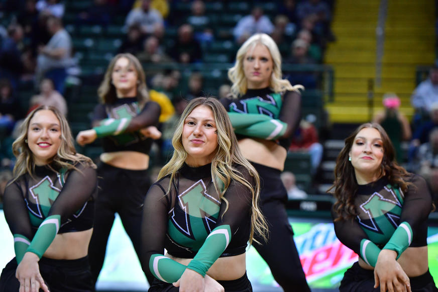 Dance team halftime routine